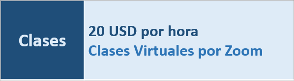 Clases Virtuales 20 USD por hora